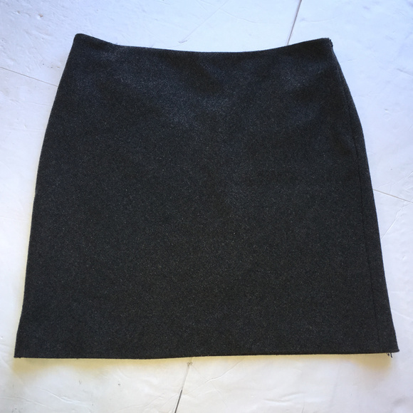 Eddie Bauer Gray Wool Blend Skirt Sz 12 - Picture 1 of 7